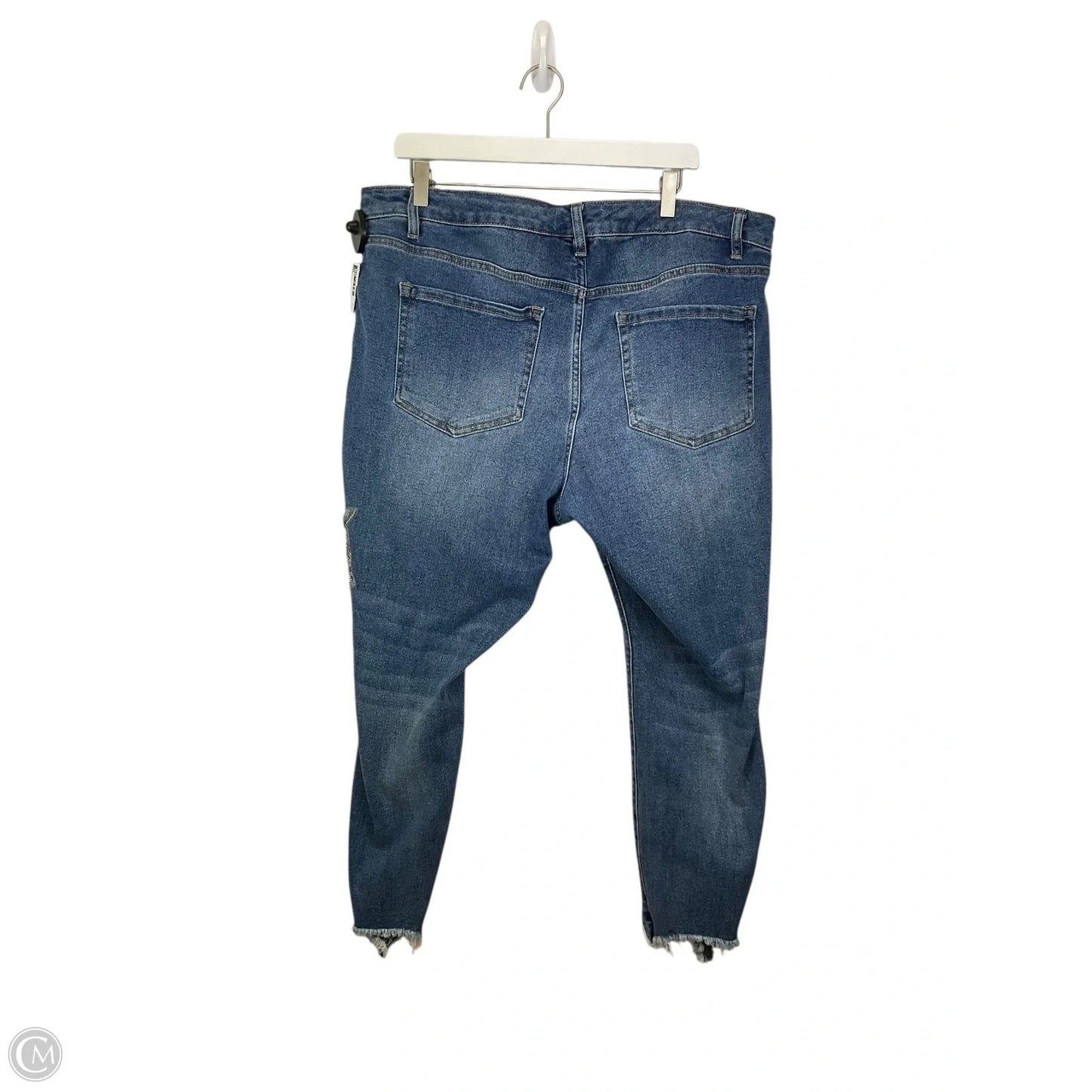 Jeans Straight By Lane Bryant In Blue Denim, Size: 18