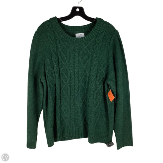 Sweater By Croft And Barrow In Green, Size: Xxl