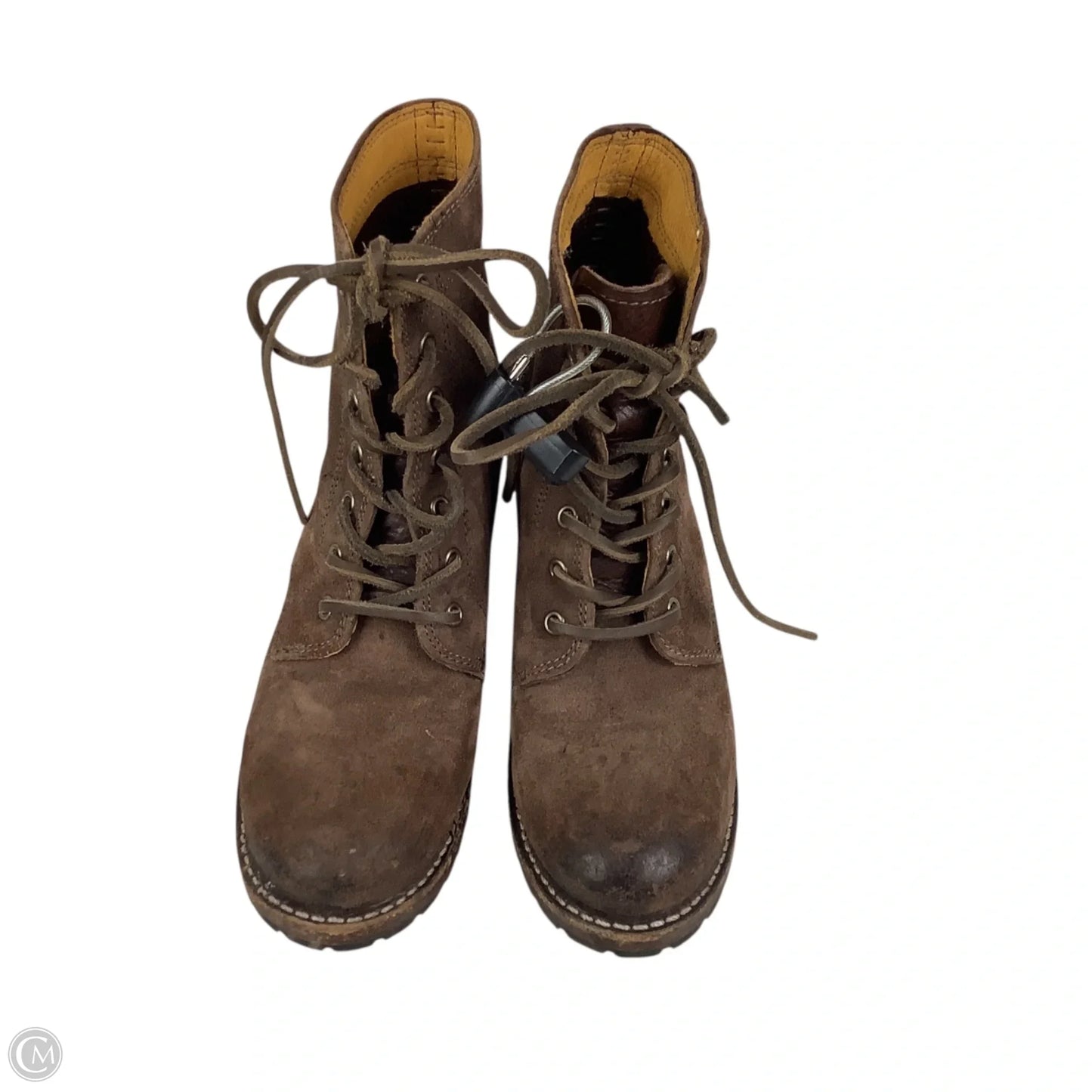 Boots Designer By Frye In Brown, Size: 6.5