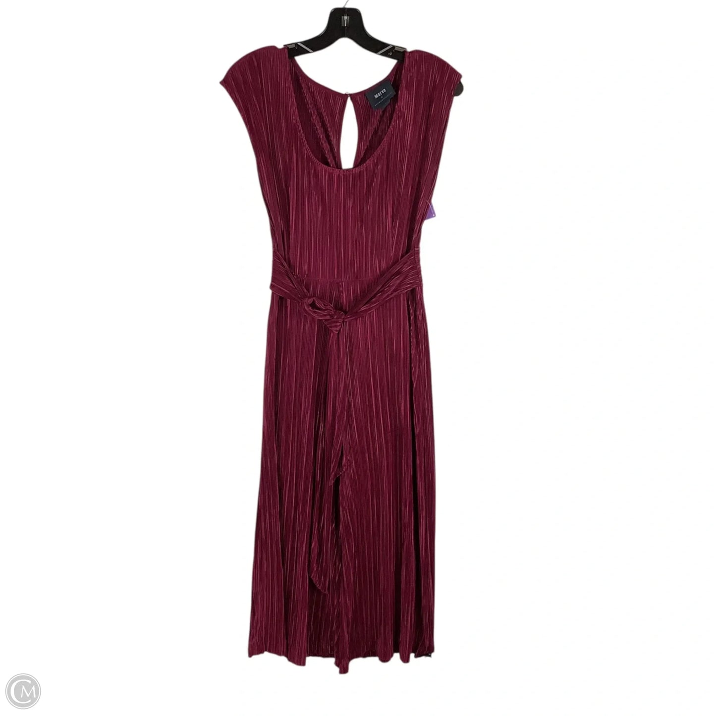 Jumpsuit By Maeve In Maroon, Size: 4 petite