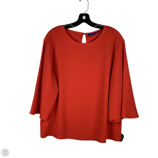 Top Long Sleeve By Apt 9 In Red, Size: L