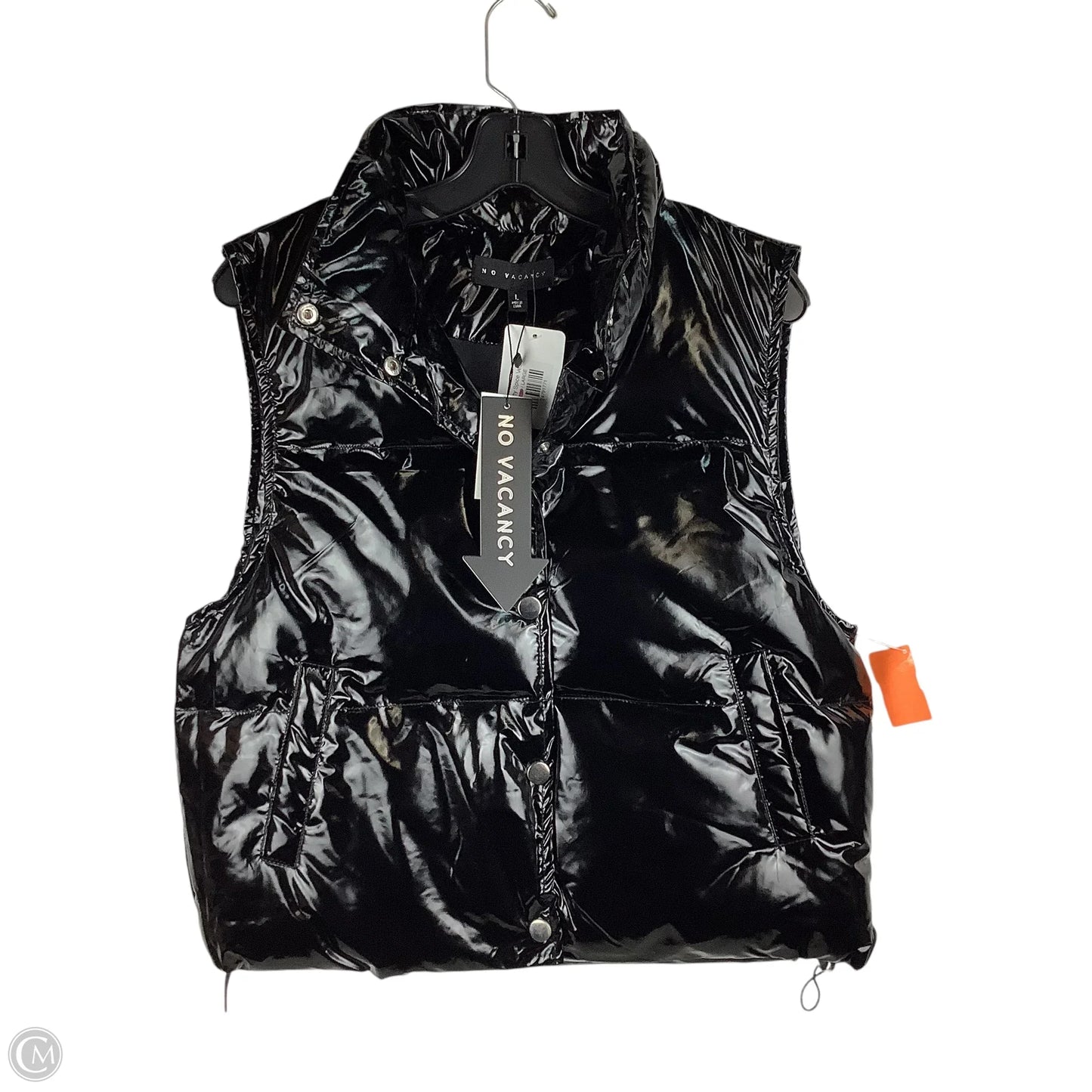 Vest Puffer & Quilted By Clothes Mentor In Black, Size: L