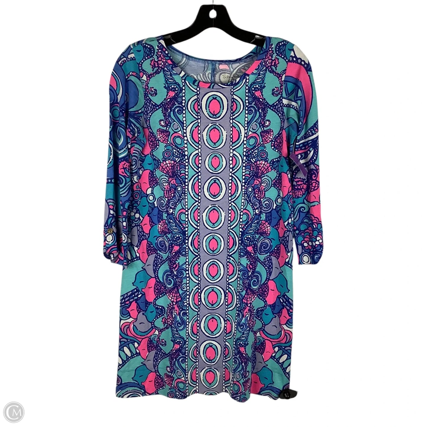Dress Designer By Lilly Pulitzer In Blue & Pink, Size: Xs