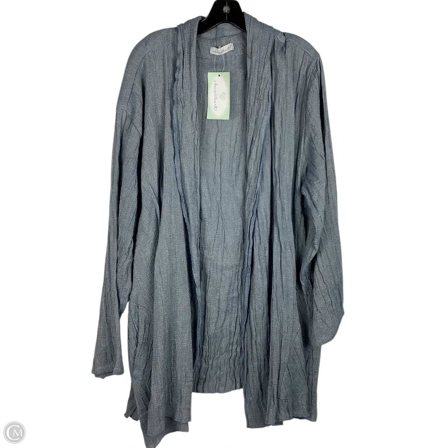 Cardigan By Clothes Mentor In Blue, Size: 2x