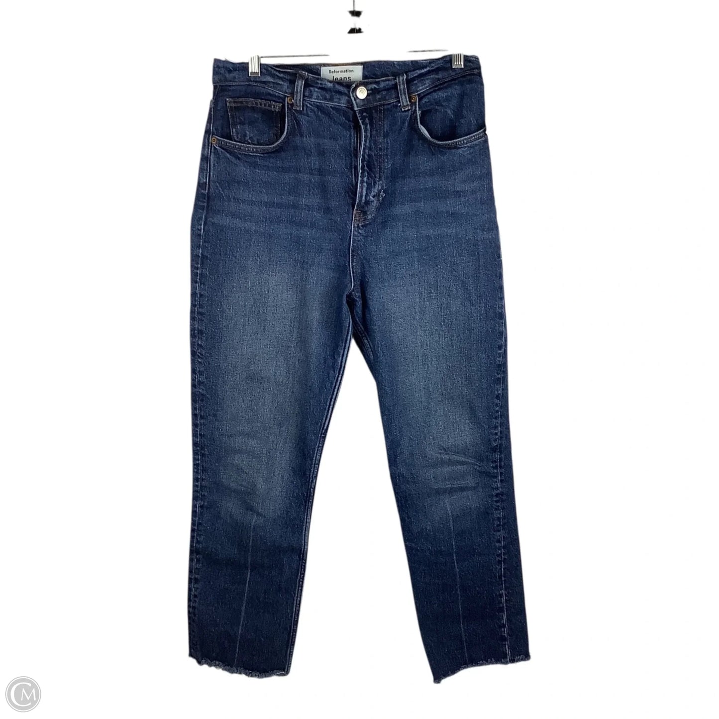 Jeans Cropped By Reformation In Blue Denim, Size: 6 (28)