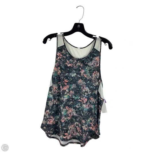 Athletic Tank Top By Lululemon In Floral Print