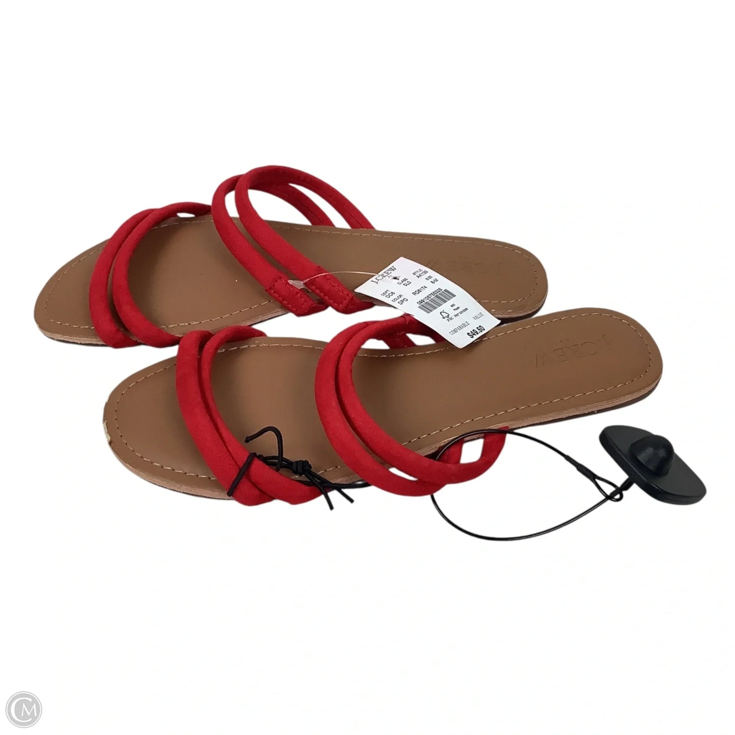 Sandals Flats By J. Crew In Red, Size: 8