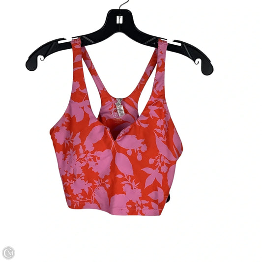 Athletic Bra By Sage In Pink & Red, Size: S