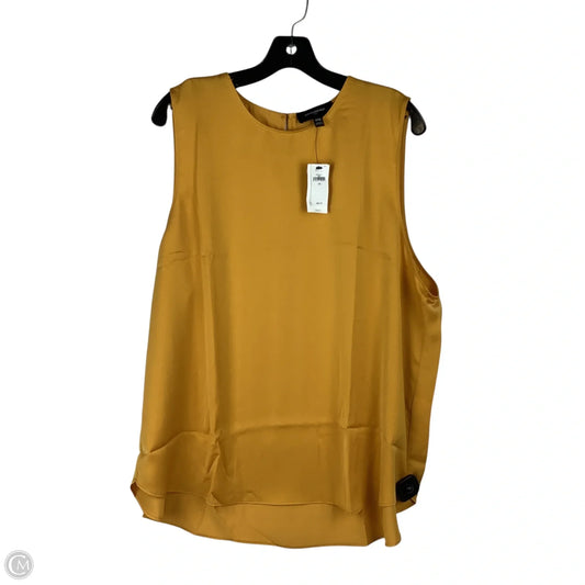 Top Sleeveless By Banana Republic In Yellow, Size: Xxl