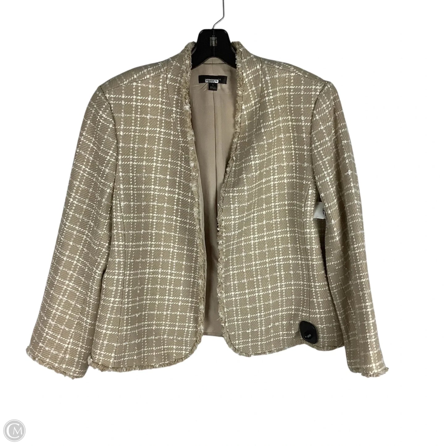 Blazer By Ann Taylor In Cream, Size: 16