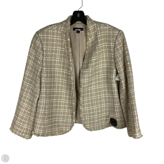 Blazer By Ann Taylor In Cream, Size: 16