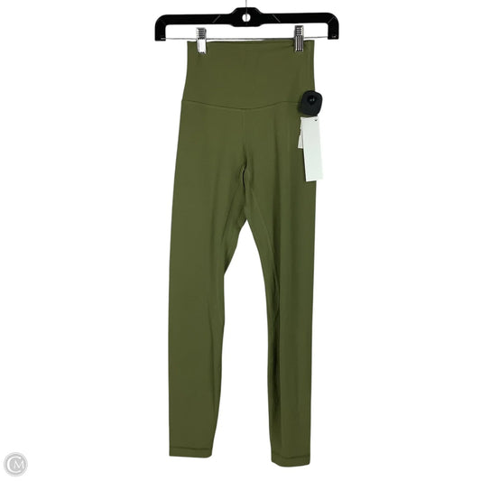 Athletic Leggings By Lululemon In Green, Size: 2