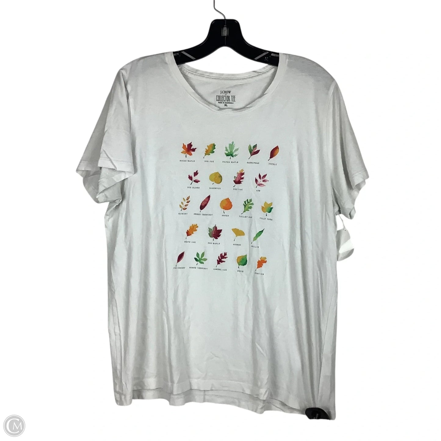 Top Short Sleeve By J. Crew In White, Size: Xl