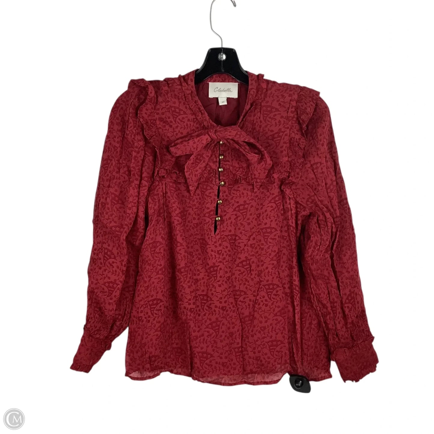 Top Long Sleeve By Clothes Mentor In Red, Size: Xs