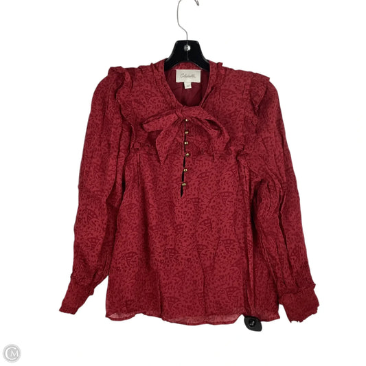 Top Long Sleeve By Clothes Mentor In Red, Size: Xs