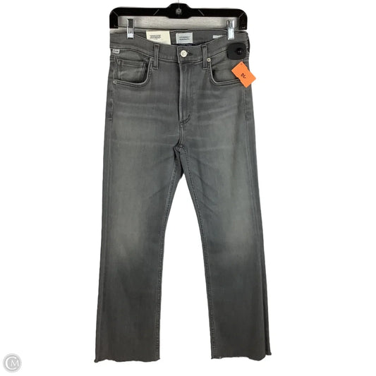 Jeans Cropped By Citizens Of Humanity In Grey Denim, Size: 27