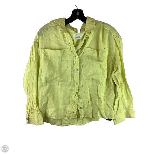 Top Long Sleeve By Cynthia Rowley In Yellow, Size: S