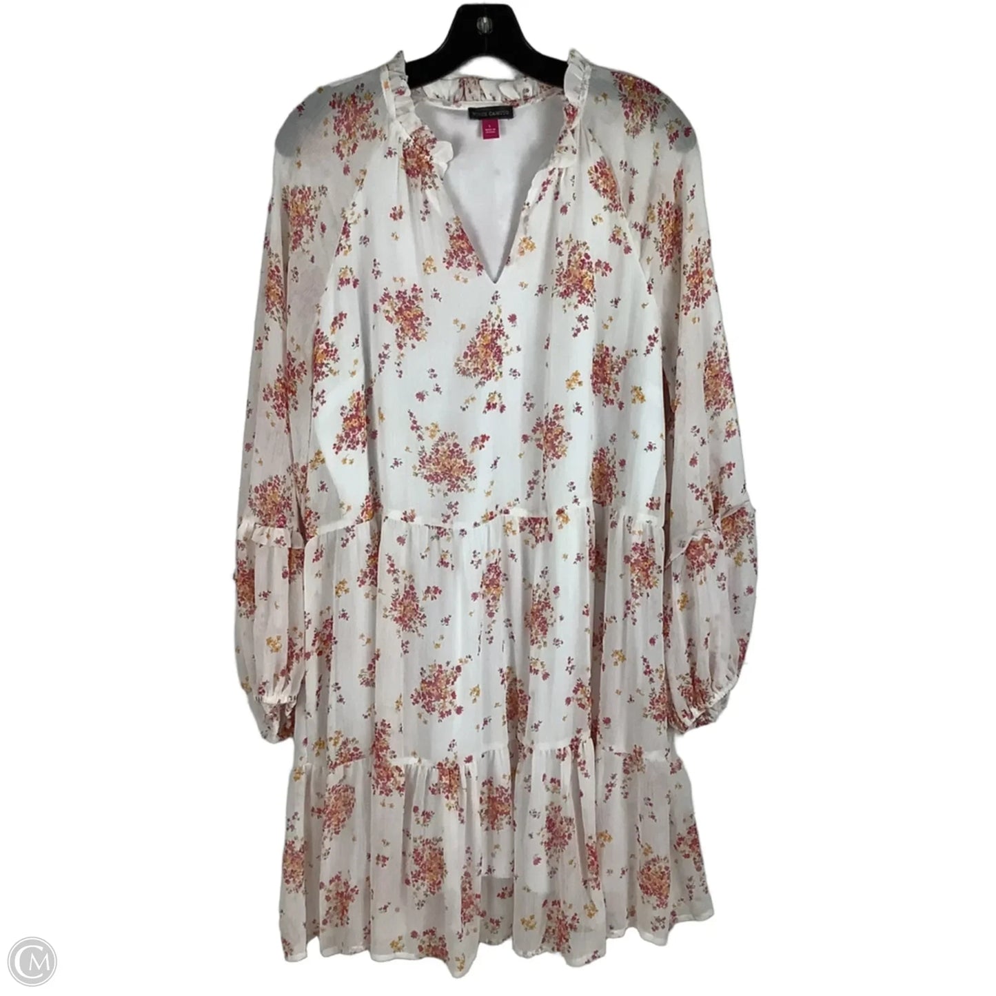 Dress Party Midi By Vince Camuto In Floral Print, Size: L