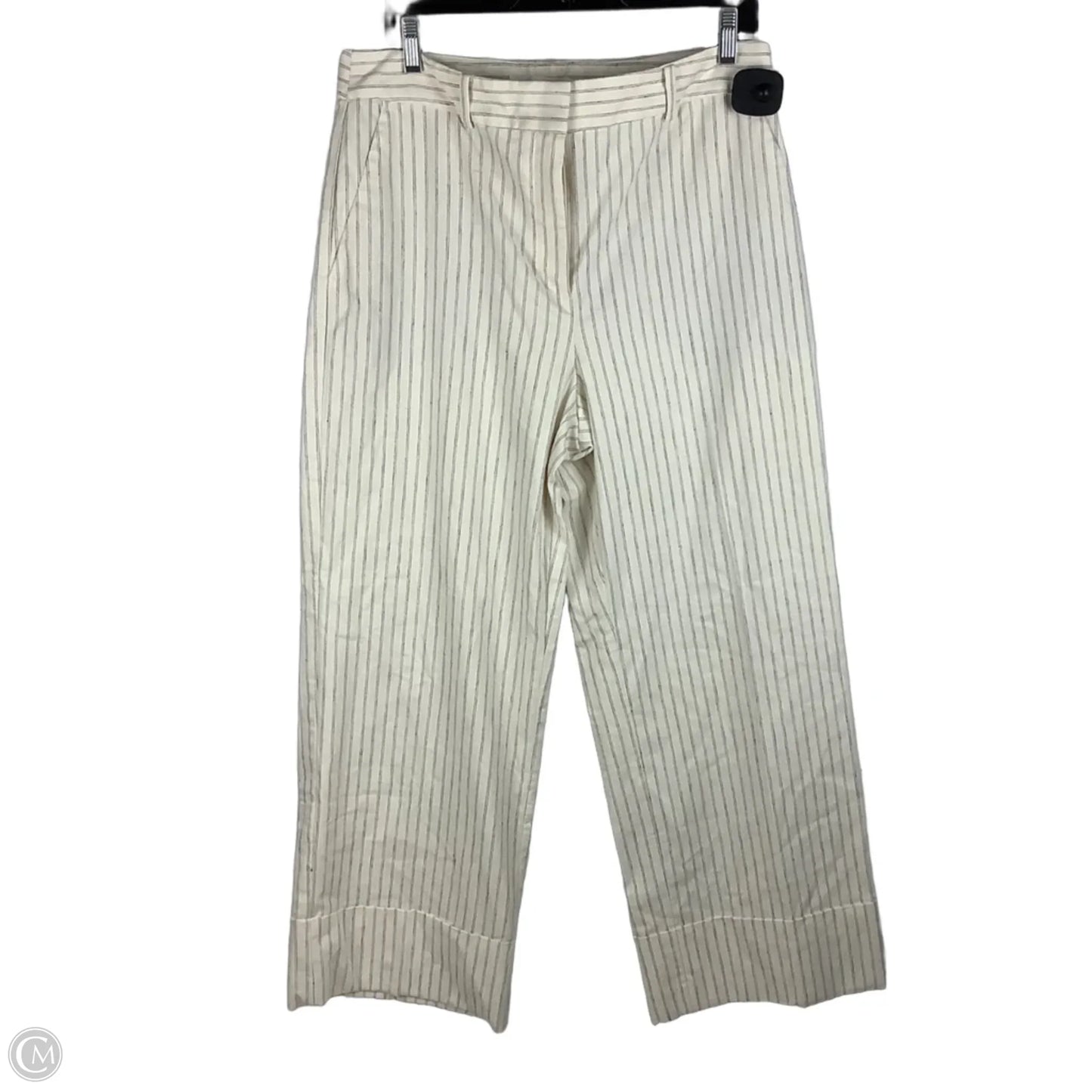 Pants Lounge By Loft In Striped Pattern, Size: 10