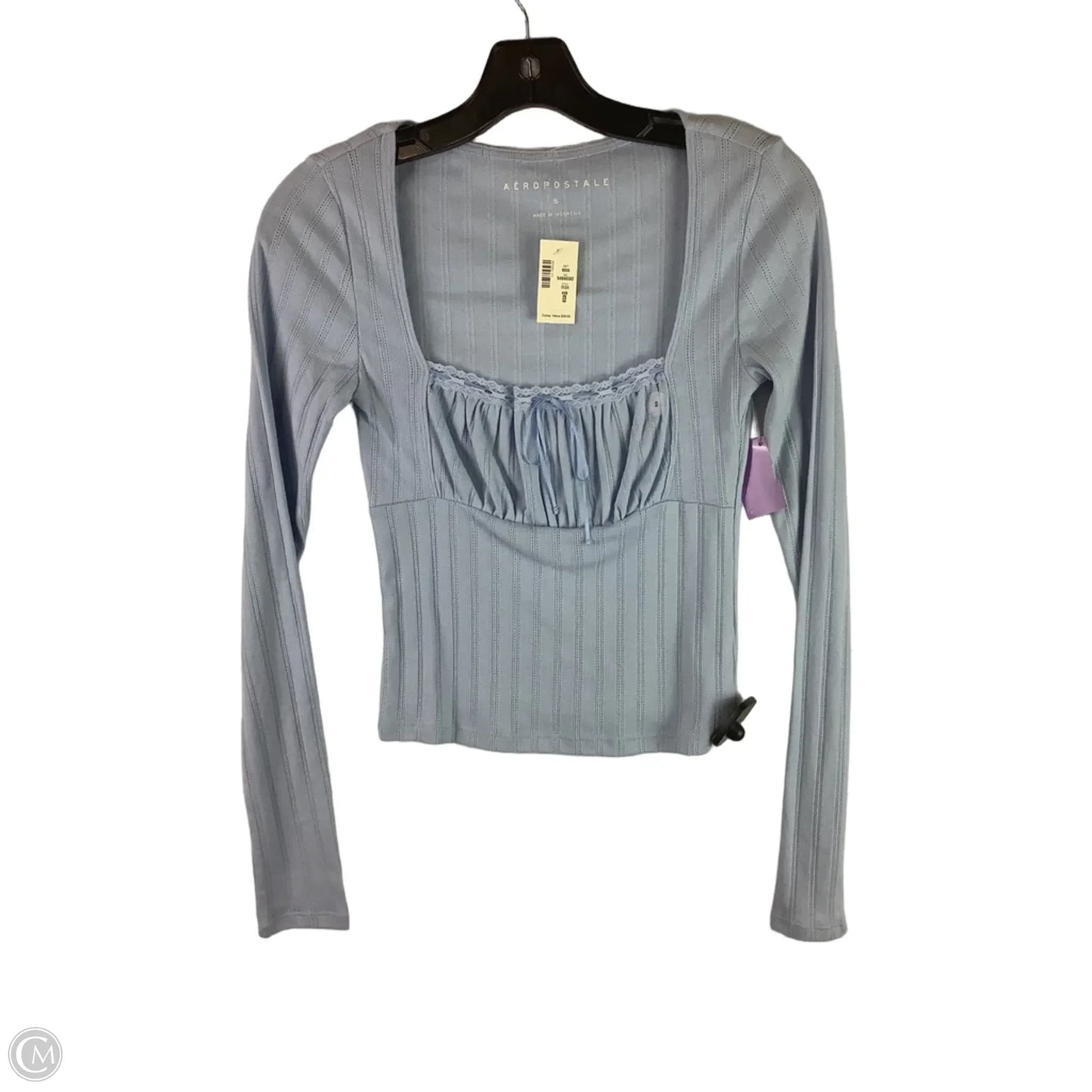 Top Long Sleeve By Aeropostale In Blue, Size: S