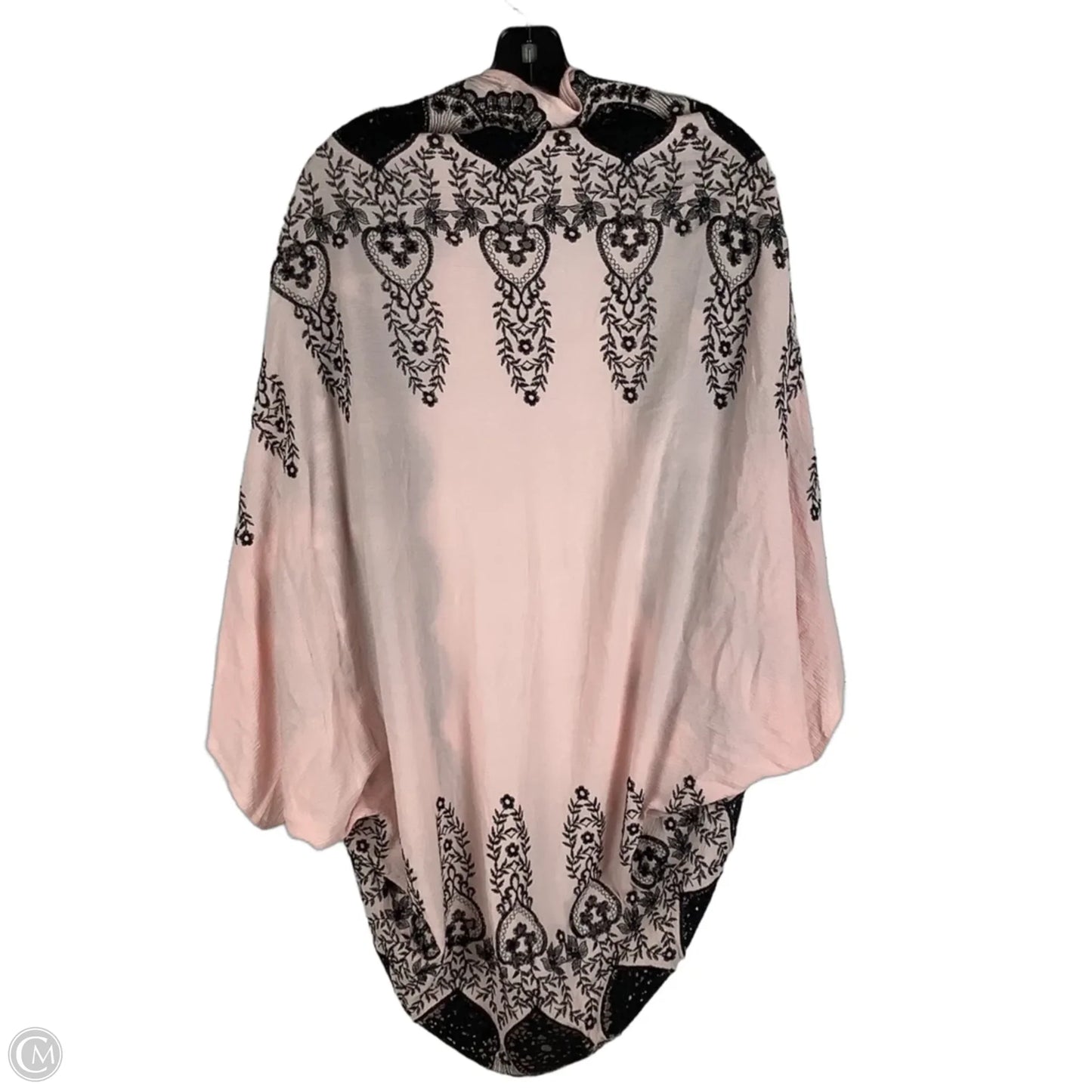 Kimono By Free People In Black & Pink, Size: Osfm
