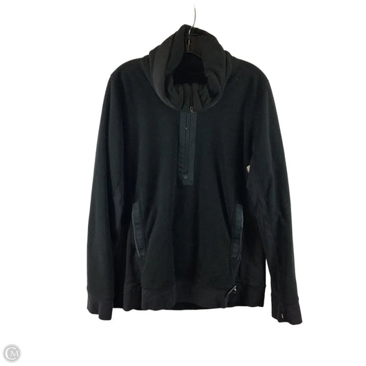 Athletic Jacket By Lululemon In Black, Size: 12