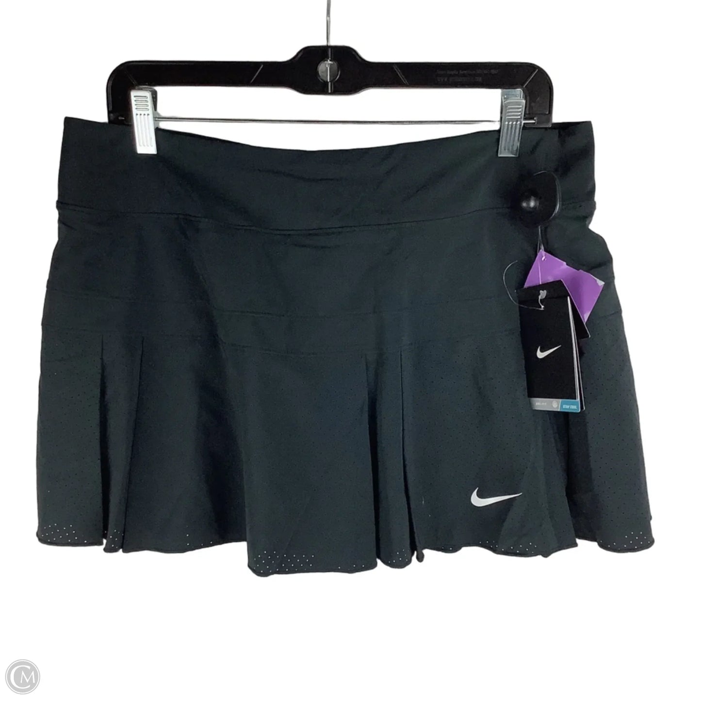 Athletic Skirt By Nike In Black, Size: L