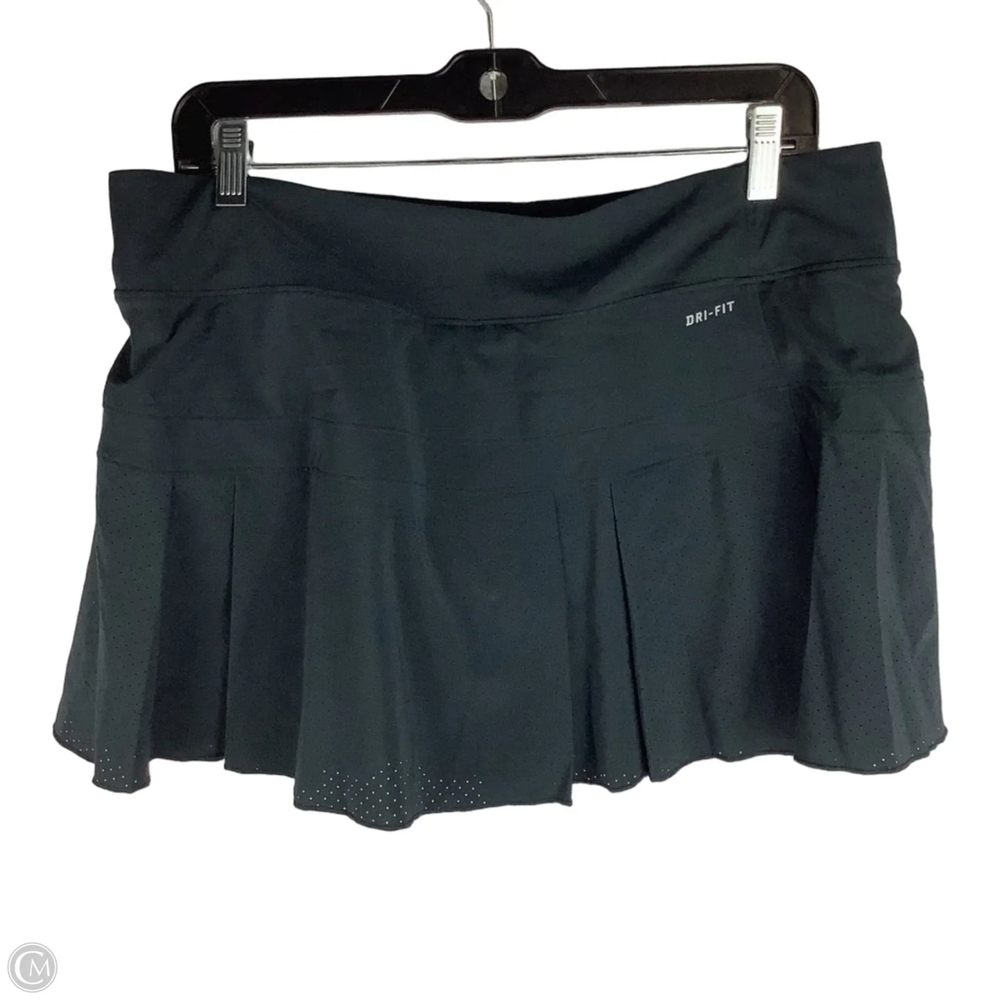 Athletic Skirt By Nike In Black, Size: L