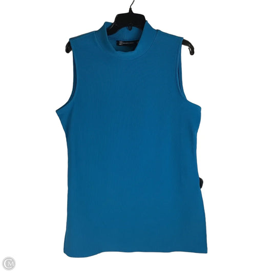 Dress Casual Midi By New York And Co In Blue, Size: L