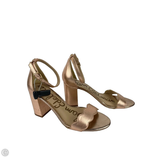 Shoes Heels Block By Sam Edelman In Rose Gold, Size: 8