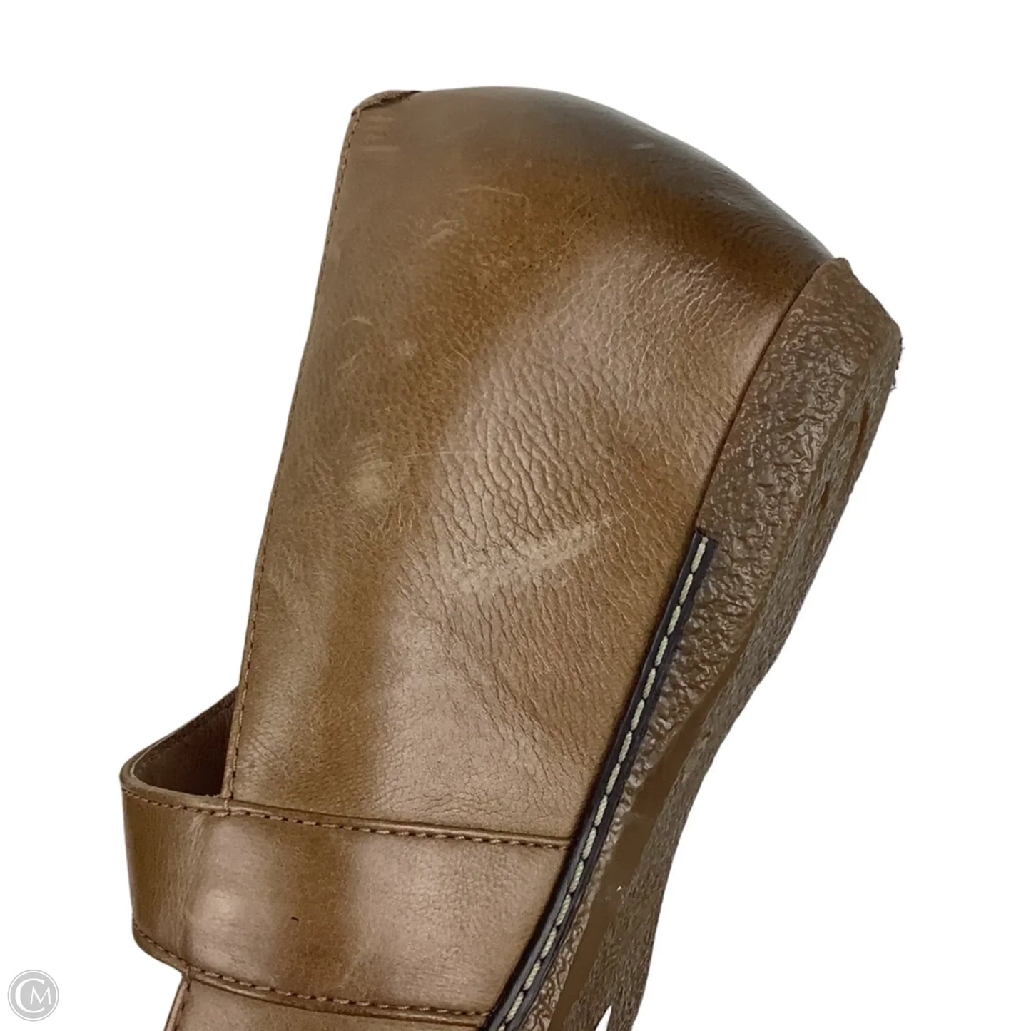 Shoes Heels Wedge By Dansko In Brown, Size: 7.5
