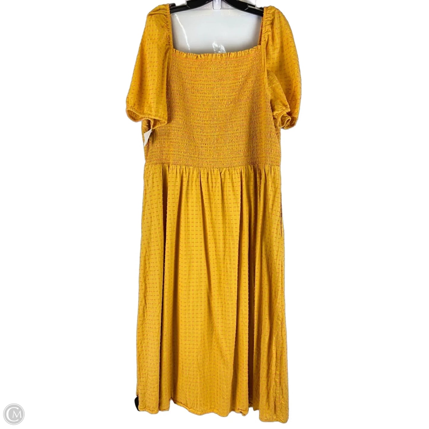 Dress Casual Midi By Loft In Yellow, Size: Xxl