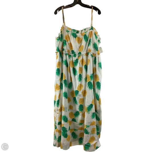 Dress Casual Midi By J. Crew In Multi-colored, Size: 20