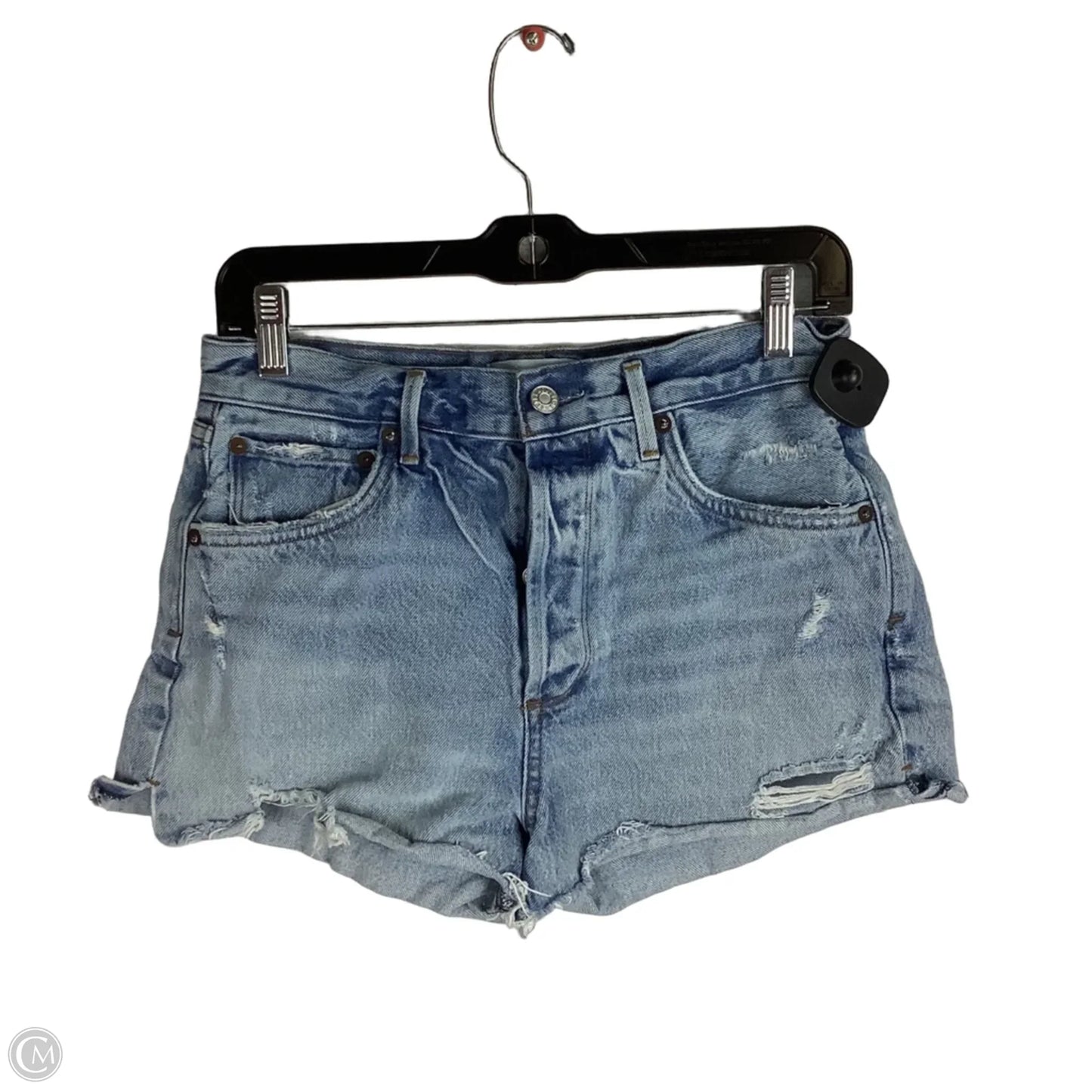 Shorts By Agolde In Blue Denim, Size: 28