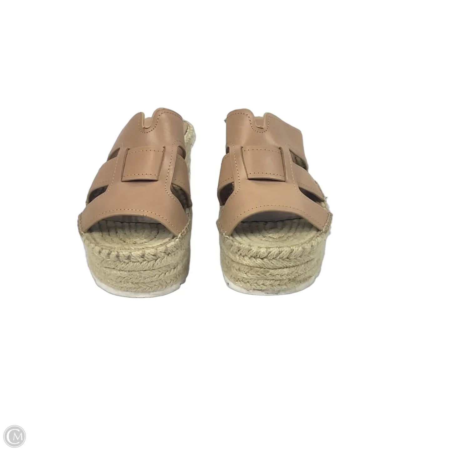 Sandals Heels Block By Marc Fisher In Tan, Size: 7.5