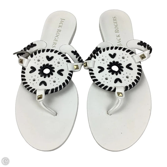 Sandals Flats By Jack Rogers In White, Size: 9