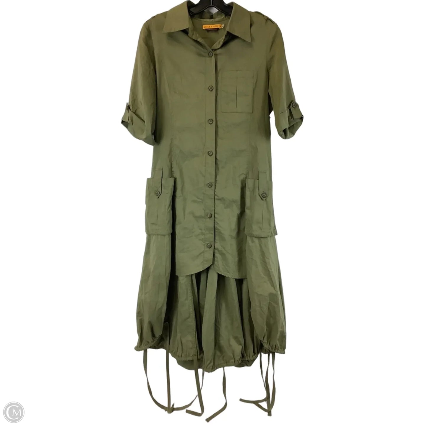 Dress Designer By Alice + Olivia In Green, Size: M