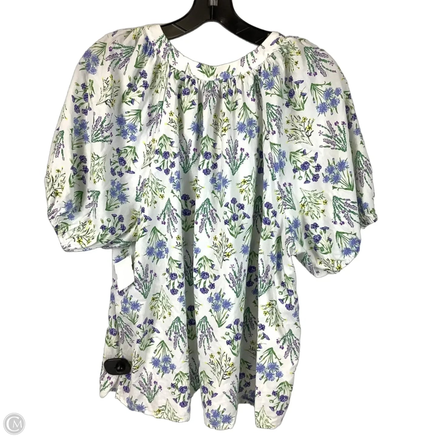 Top Short Sleeve By Loft In Floral Print, Size: Xl