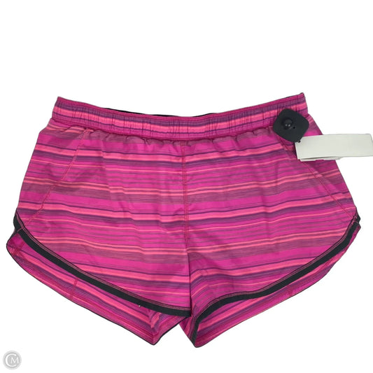 Athletic Shorts By Lululemon In Pink, Size: 8