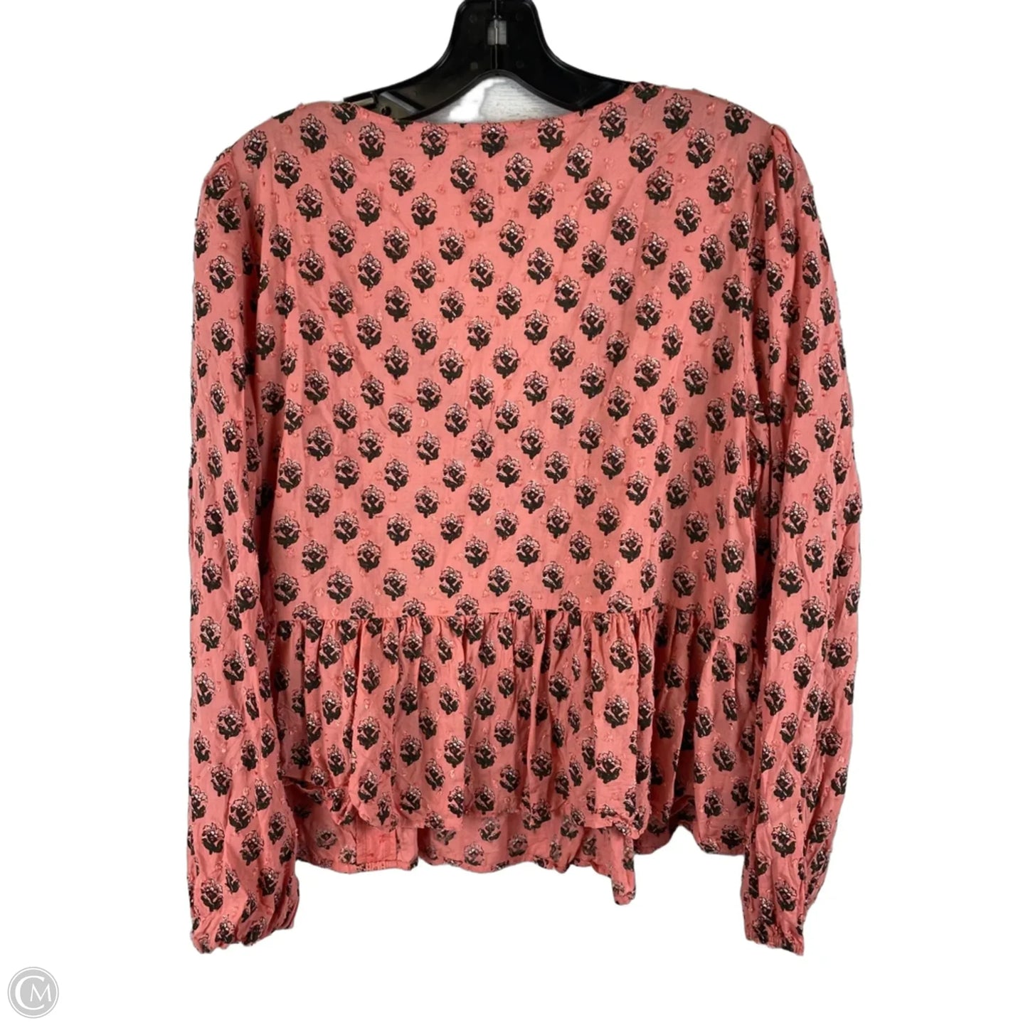 Top Long Sleeve By Loft In Pink, Size: L