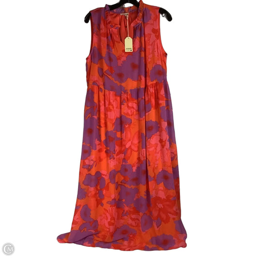 Dress Casual Maxi By Jodifl In Orange & Purple, Size: L
