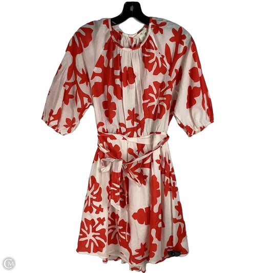 Dress Casual Short By H&m In Red & White, Size: S