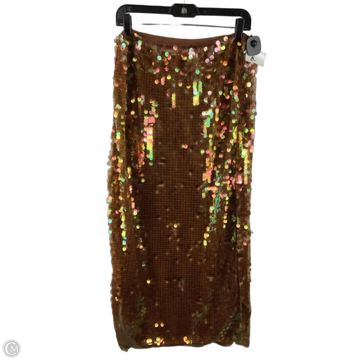 Skirt Maxi By Anthropologie In Bronze, Size: 12