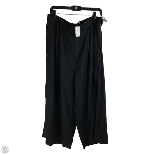 Pants Linen Blend By Banana Republic In Black, Size: L