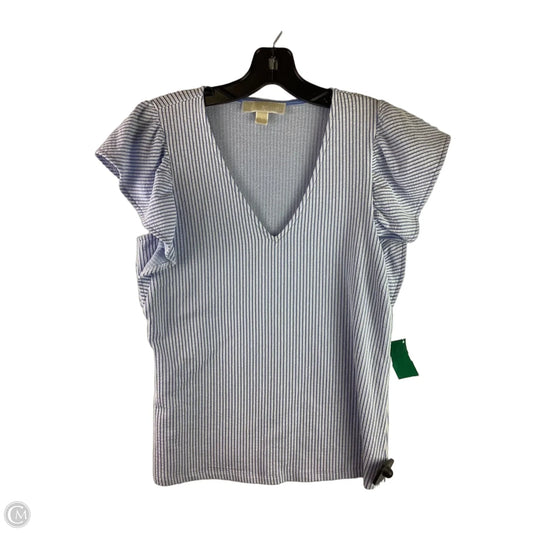 Top Short Sleeve By Michael By Michael Kors In Striped Pattern, Size: S