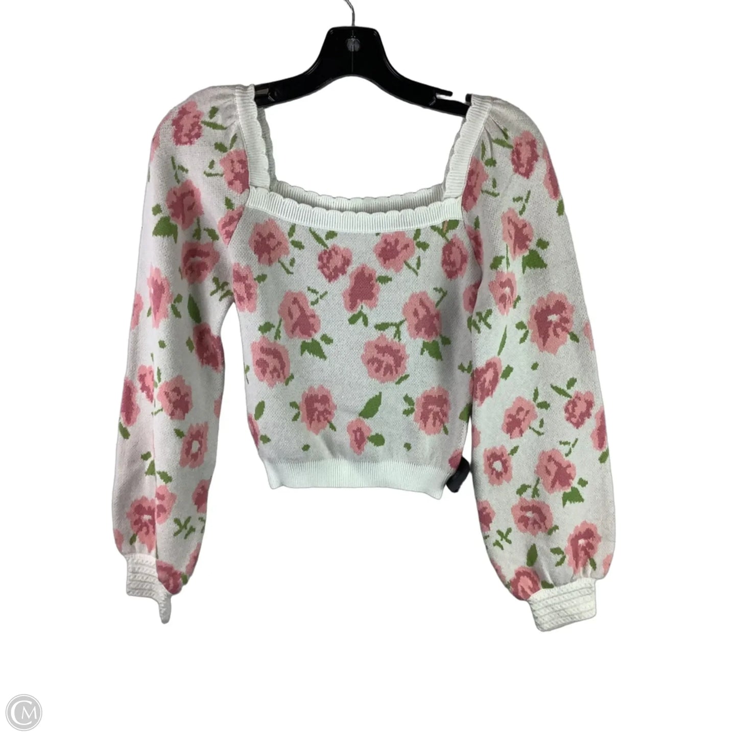 Sweater By Clothes Mentor In Floral Print, Size: Xs