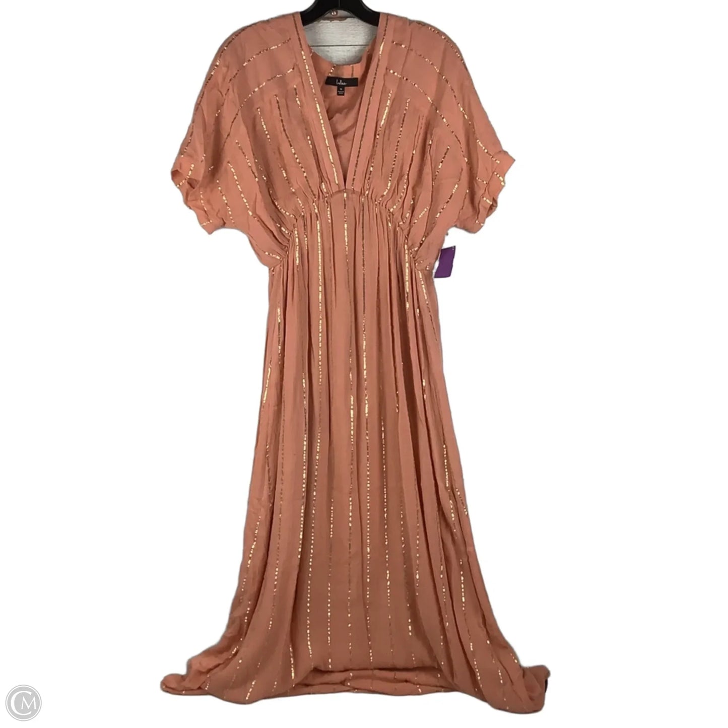 Dress Party Long By Lulus In Coral, Size: M