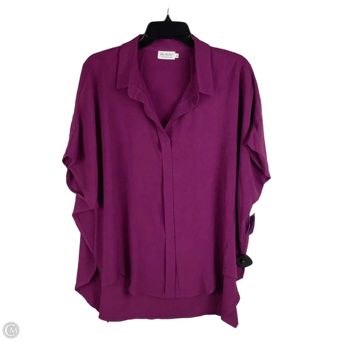 Top Short Sleeve By Clothes Mentor In Purple, Size: L