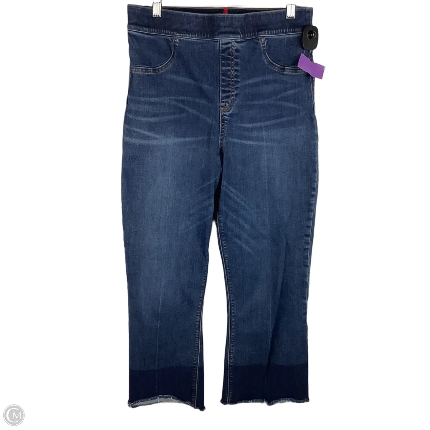 Jeans Straight By Spanx In Blue Denim, Size: L