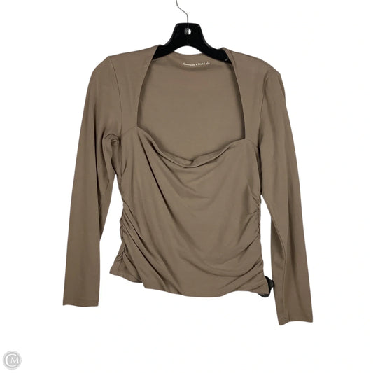 Top Long Sleeve Basic By Abercrombie And Fitch In Brown, Size: L